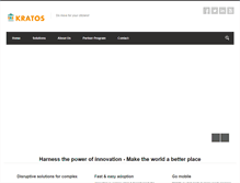 Tablet Screenshot of kratostechnology.com